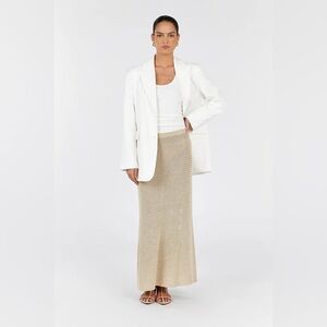 DISSH Cream Maxi Skirt